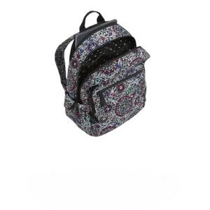 Vera Bradley Stained Glass Medallion Backpack - Black and Purple